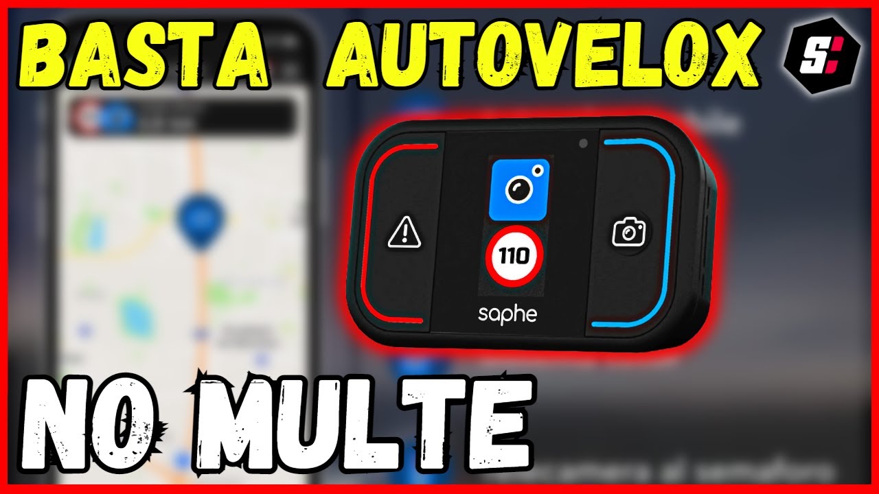 Basta multe con Saphe Drive Mini...Addio Autovelox - Compatibile in tutta Europa e SENZA ABBONAMENTO