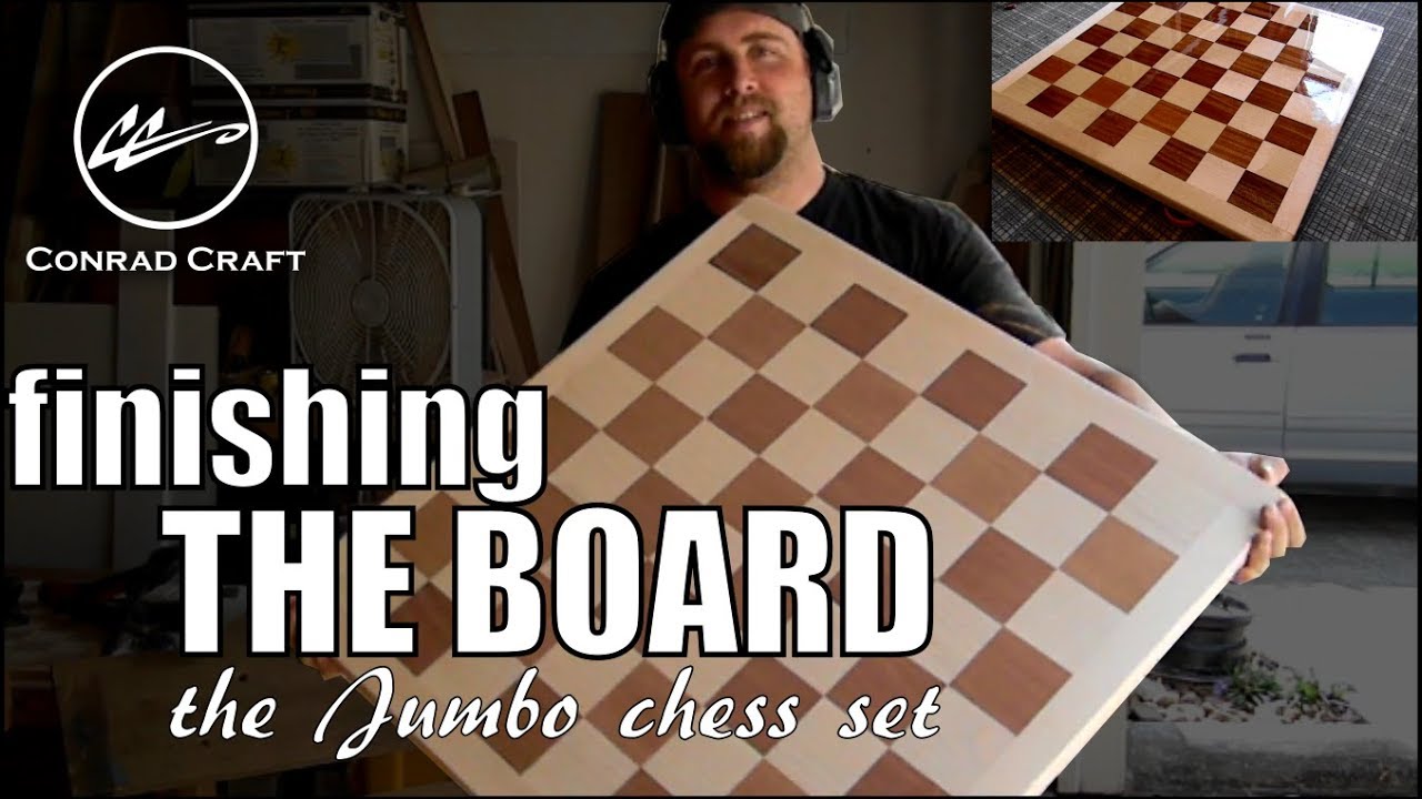 Finishing the giant chess board: how to apply an epoxy 