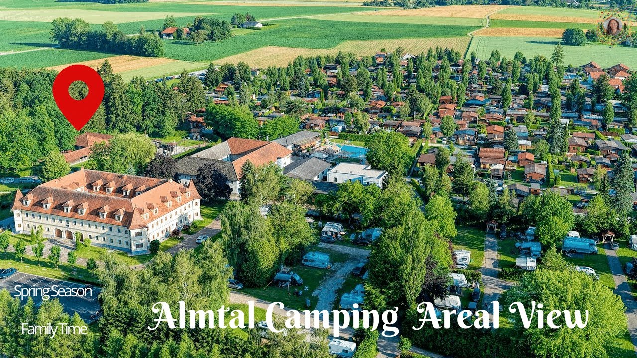 Almtal Camping Aerial Pettenbach Österreich