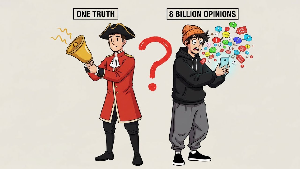 Psychology of how information was shared in the past Vs now 