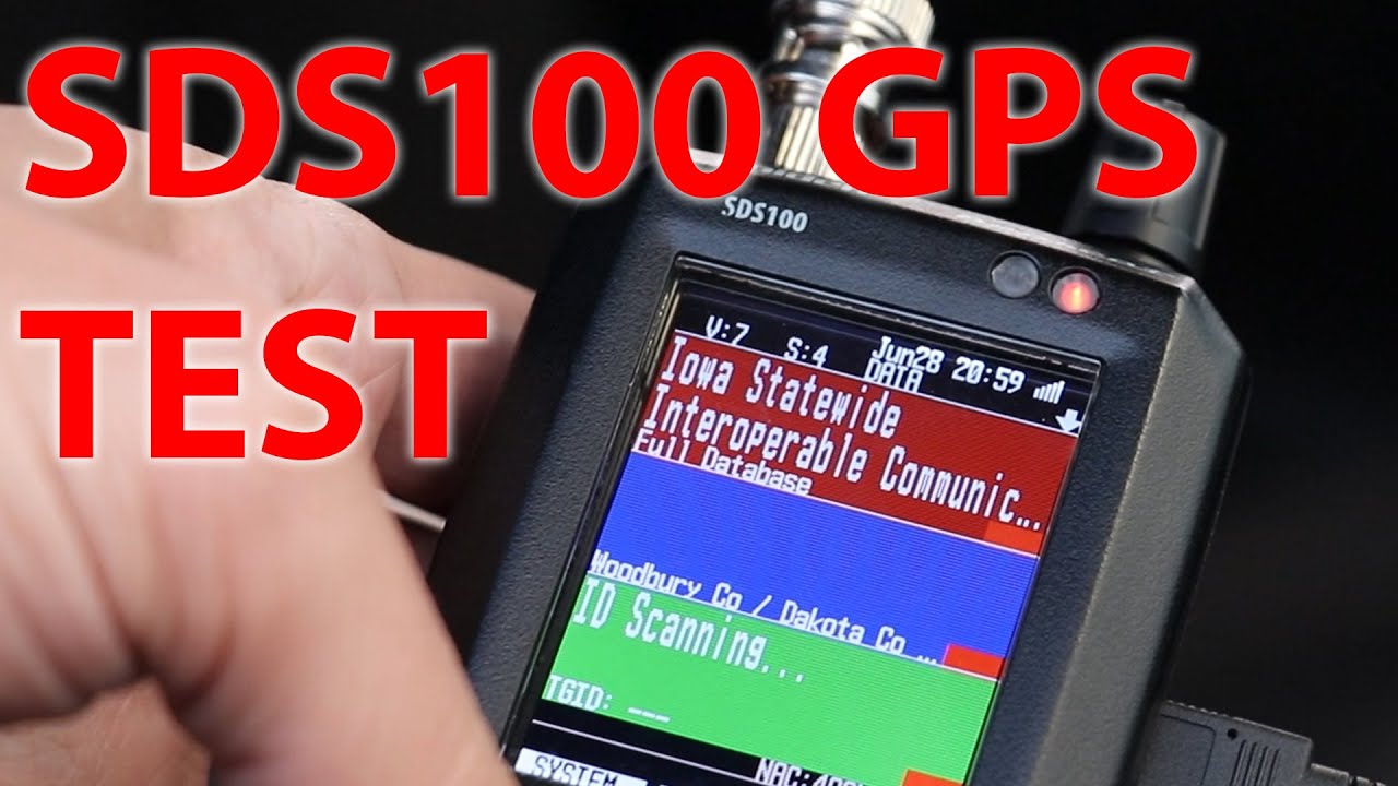 Uniden SDS100 GPS Setup and Ultimate Test