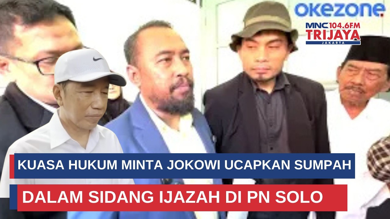 Kuasa Hukum Minta Jokowi Ucapkan Sumpah dalam Sidang Ijazah di PN Solo | Trijaya Update