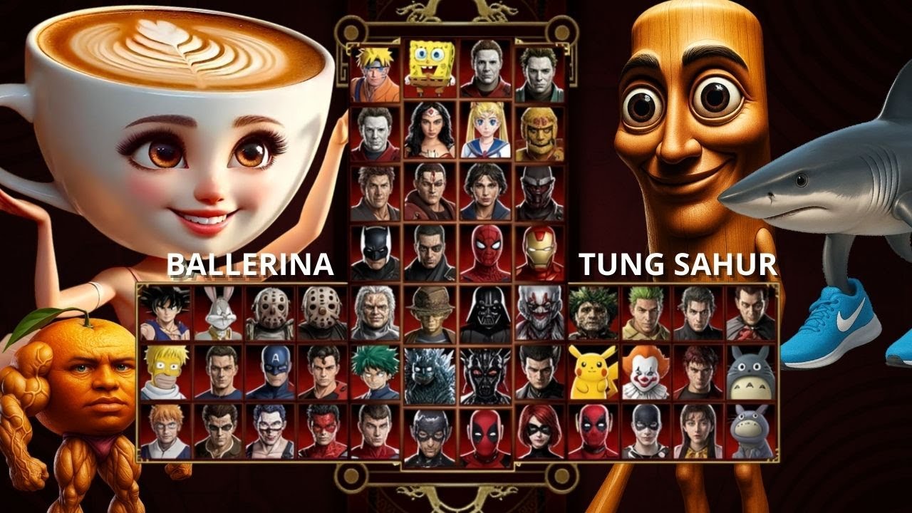 Mortal Kombat 9 — TUNG TUNG SAHUR & BALLERINA MOD — Экспертная лестница тегов — Геймплей @(1080p)...