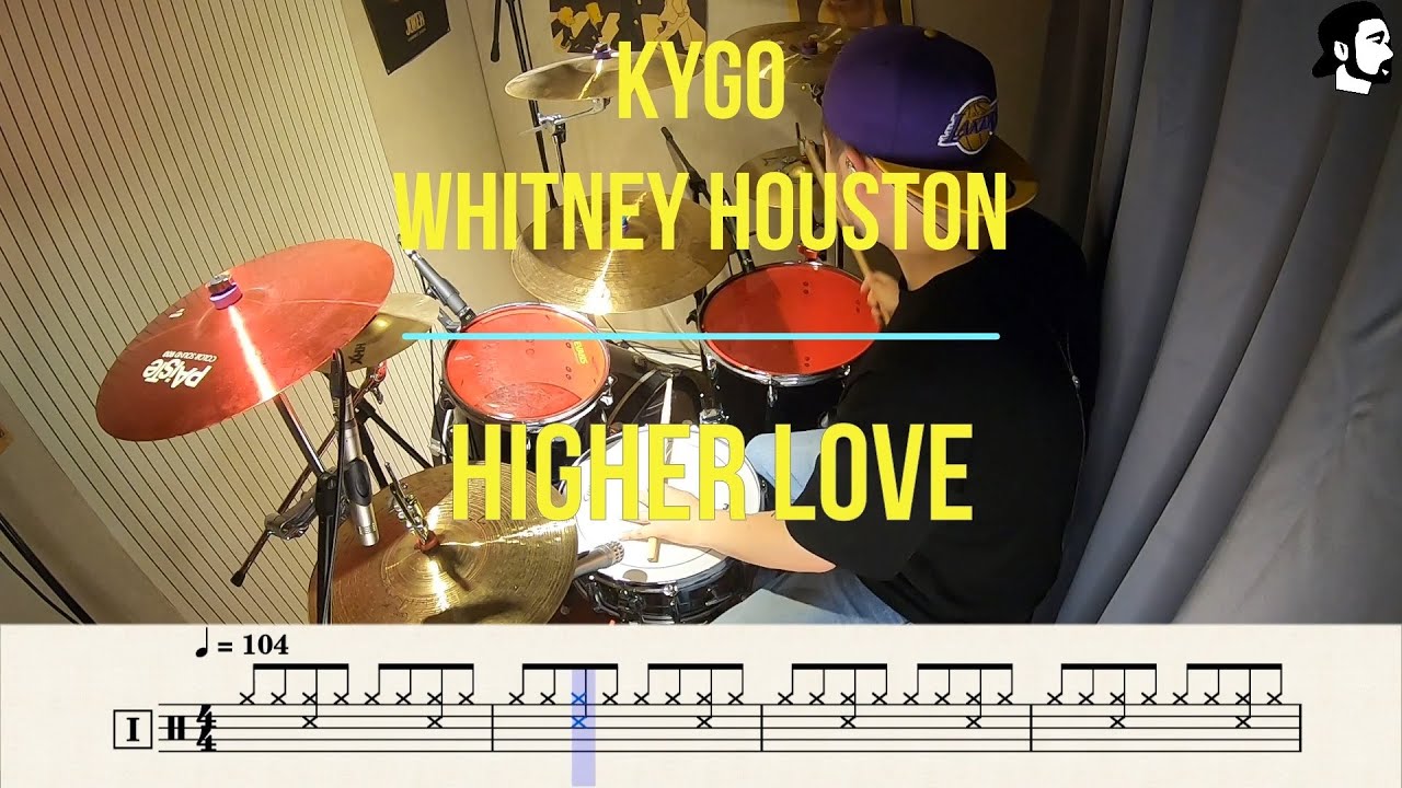 [Pop cover] Kygo, Whitney Houston - Higher Love | Drum Cover, 악보, Score, Sheet