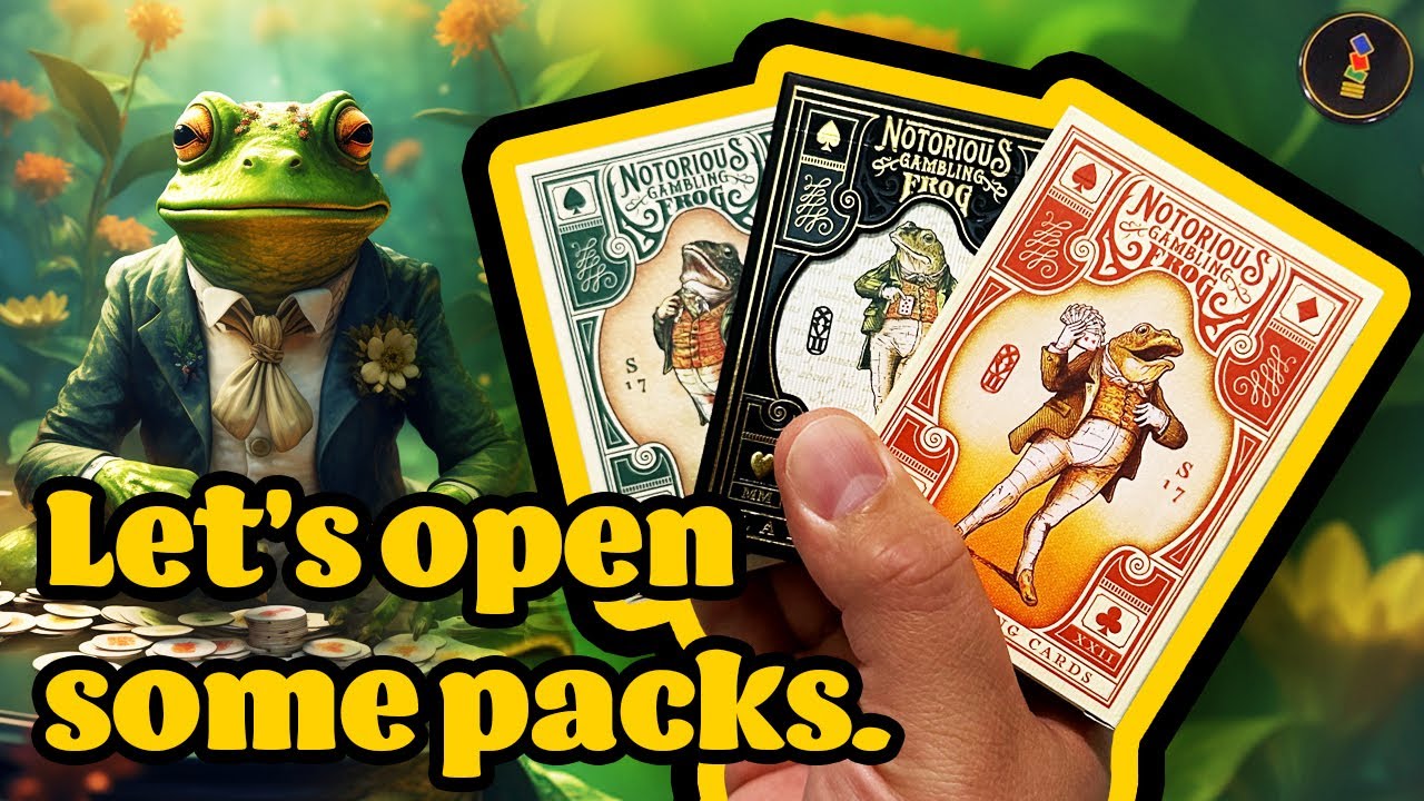 Deal 'em out Froggo Man! The Notorious Gambling Frog by Stockholm17 - Every Playing Card Deck!