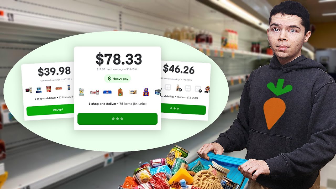 Я пользовался Instacart 30 часов и заработал вот столько...