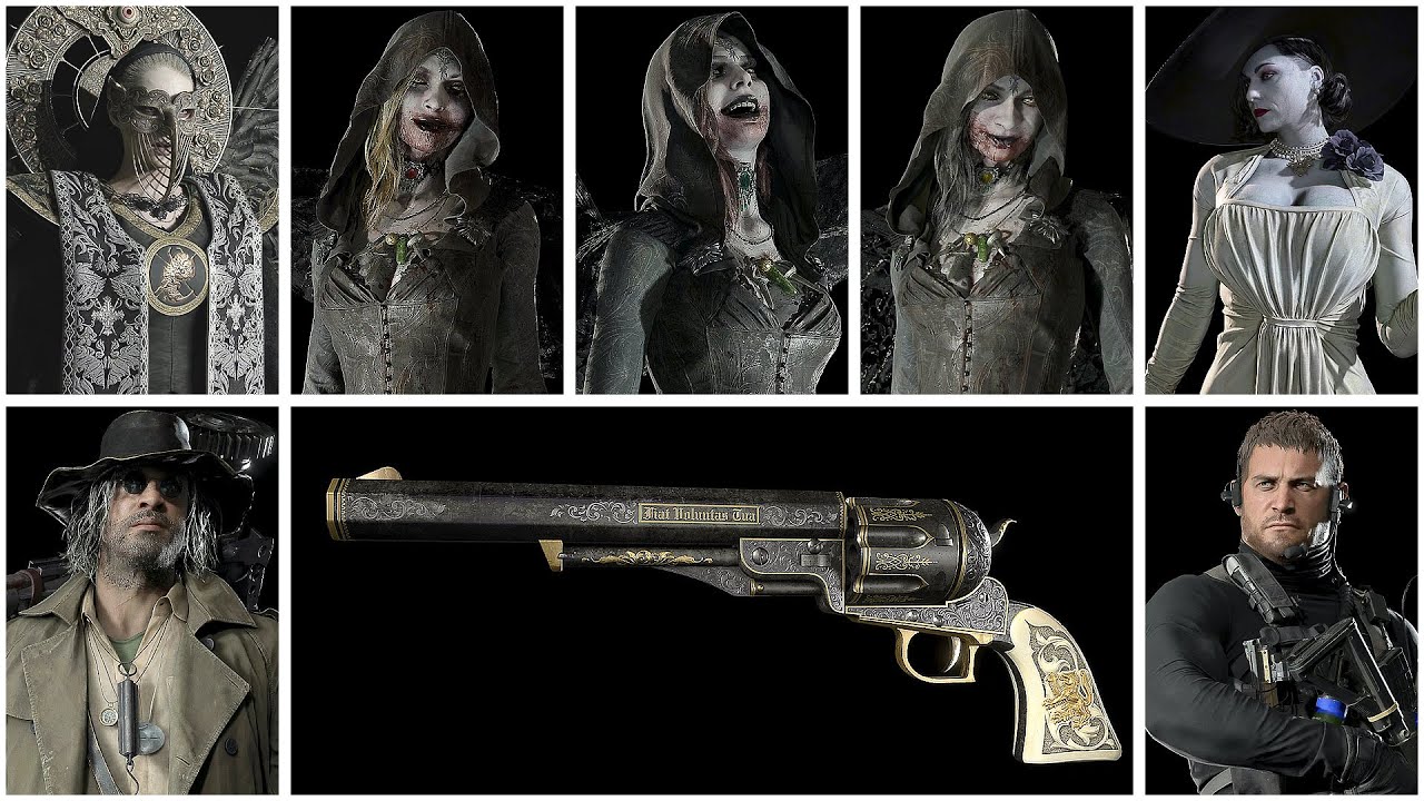 Resident Evil 8 Village - All Models Showcase (Characters, Enemies, & Weapons)