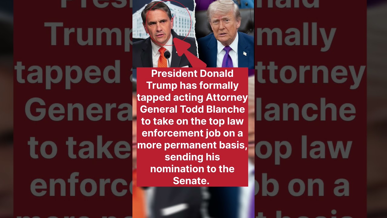 Trump Nominates Todd Blanche as Attorney General