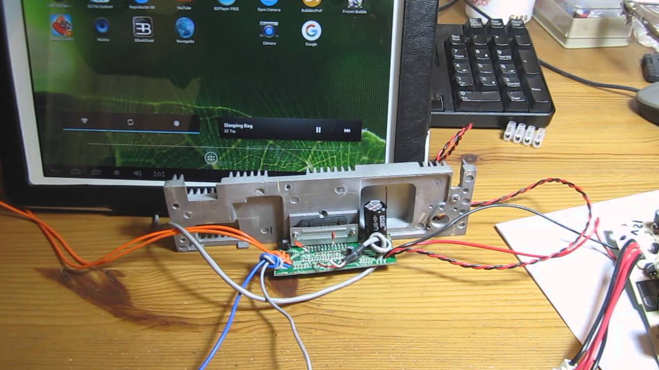 amplificador de coche tda7388 en columna de altavoces