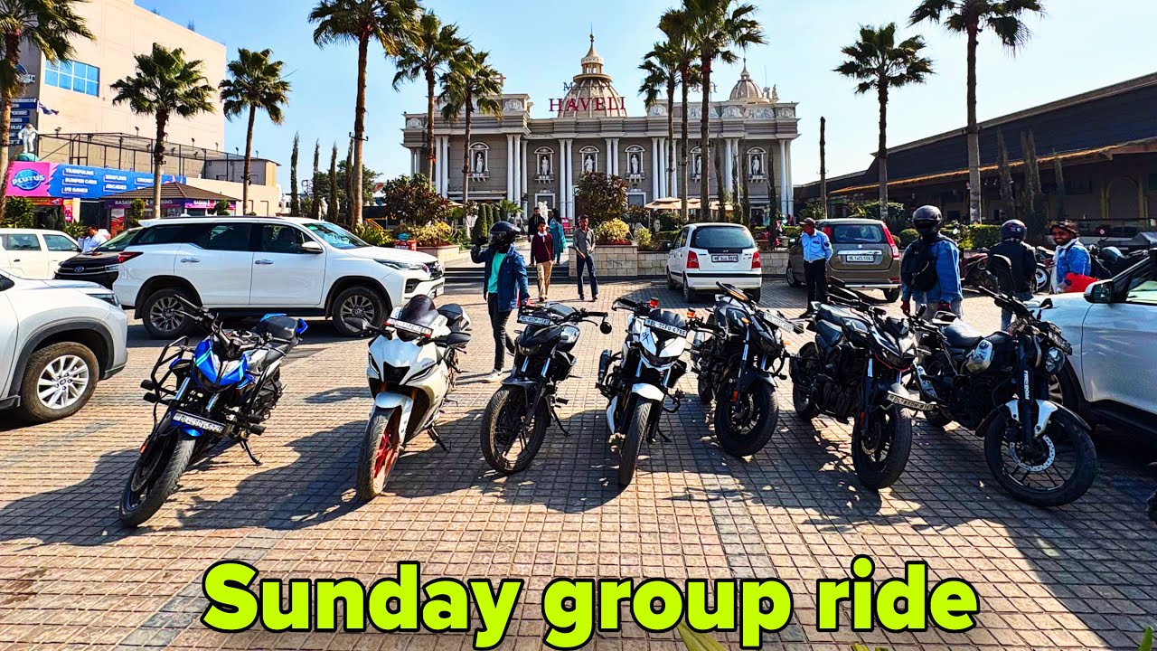 Sunday rider Xtreme125r group ride full hyper ride with crazy reaction 🤩