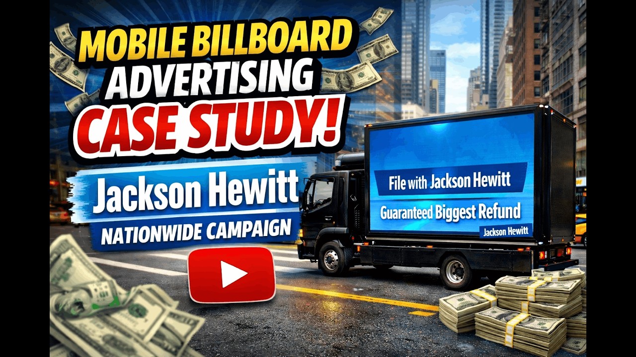 How Jackson Hewitt Used Mobile Billboard Trucks to Dominate 20+ Cities | Can't Miss US Largest Fleet