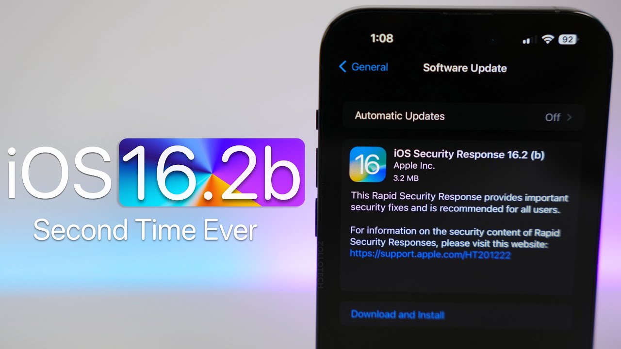 iOS 16.2 (b) Security Response is Out! - What's New?