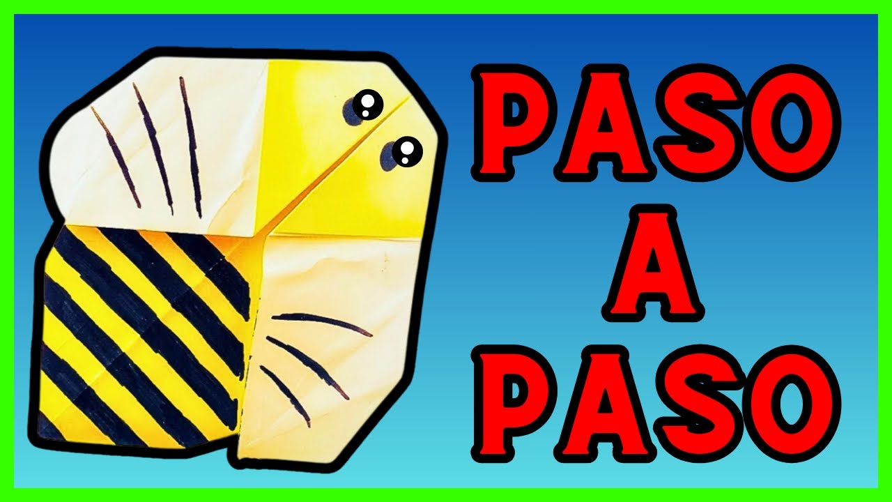 ⩥ ABEJA de ORIGAMI | Tutorial PASO A PASO