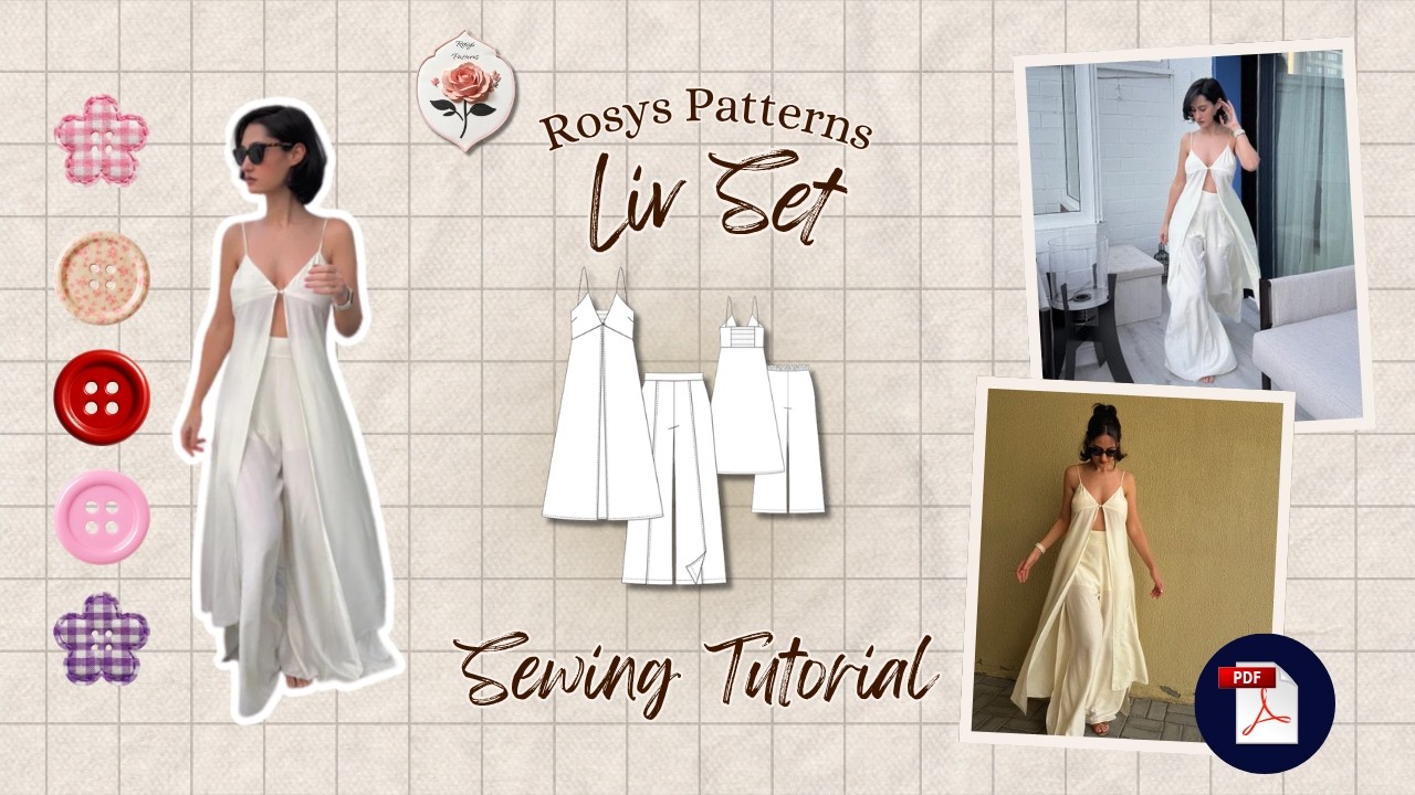 Maxi Top & Slit Wide Leg Pants Sewing Tutorial