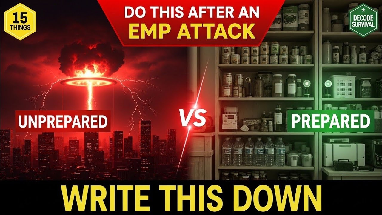 15 Things You MUST Do Immediately After An EMP Attack (Most People Won't Survive)
