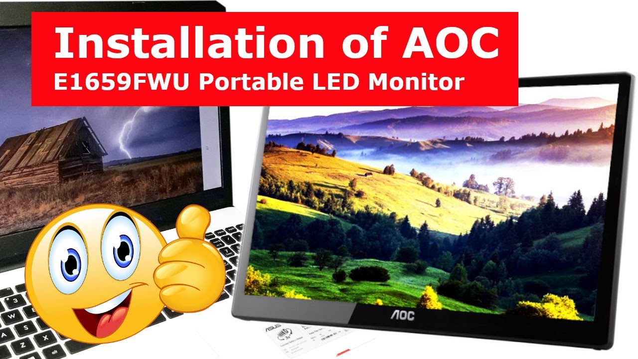 👉 AOC Portable Monitor , How to Set Up and Install. 😎