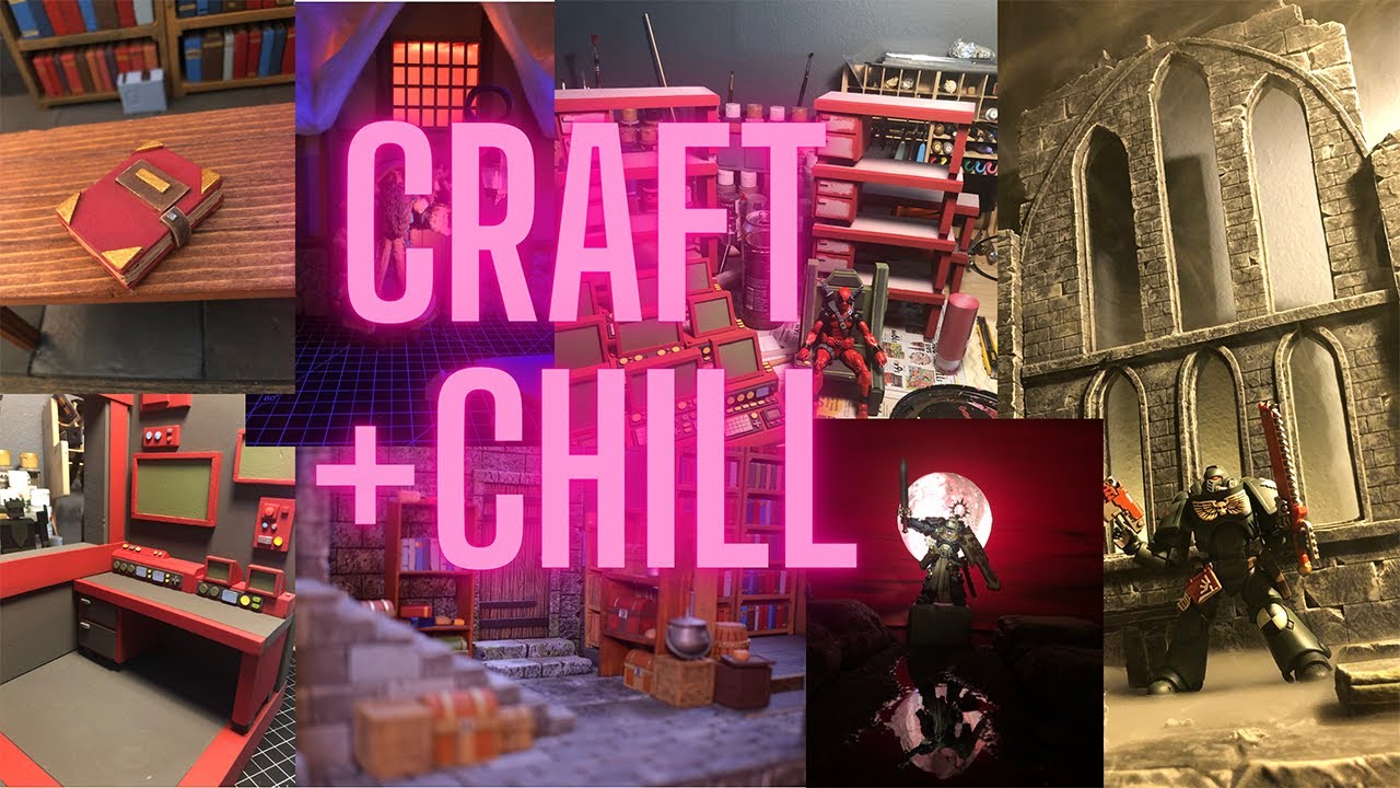 Late night craft and chill, dioramas, action figure props, and shenanigans.