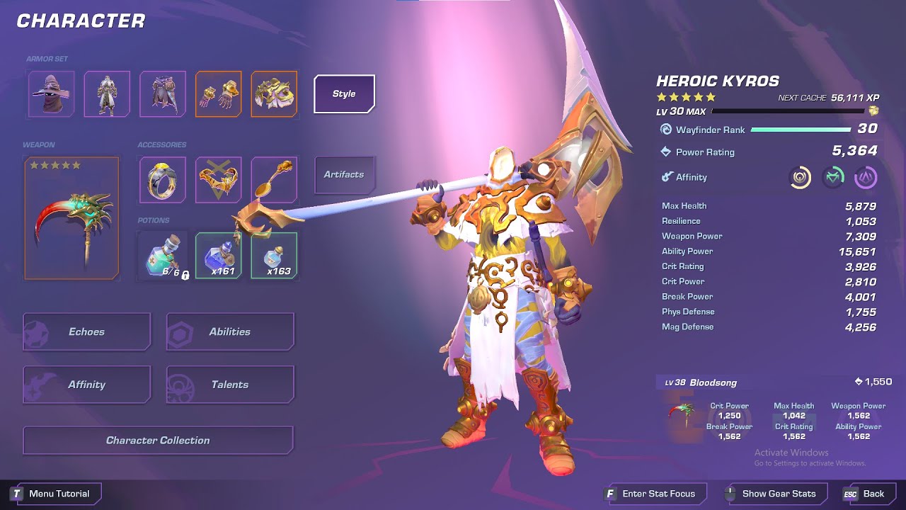 [OLD]Wayfinder | Kyros AP Build |Heroic Astral Zephyr|Heroic Kindled Heartwood|Heroic Talon of Pyre