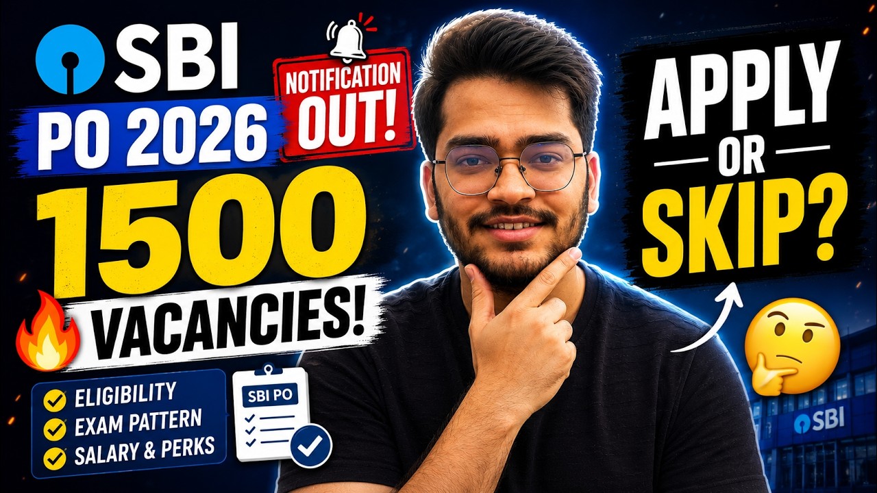 🔥 SBI PO 2026 Notification Out! 1500 Vacancies | Am I Applying? #sbipo #sbi