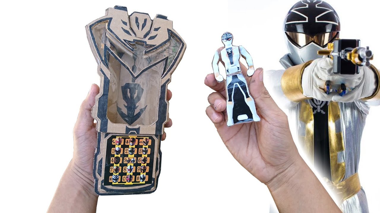 Wow.. Membuat Alat Berubah DX Power Rangers Super Mega Force Silver Dari Kardus (Gokaiger Silver)RTV
