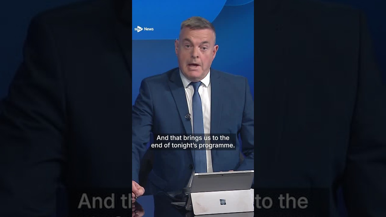 Норман Маклеод в последний раз прощается со зрителями STV News at Six North