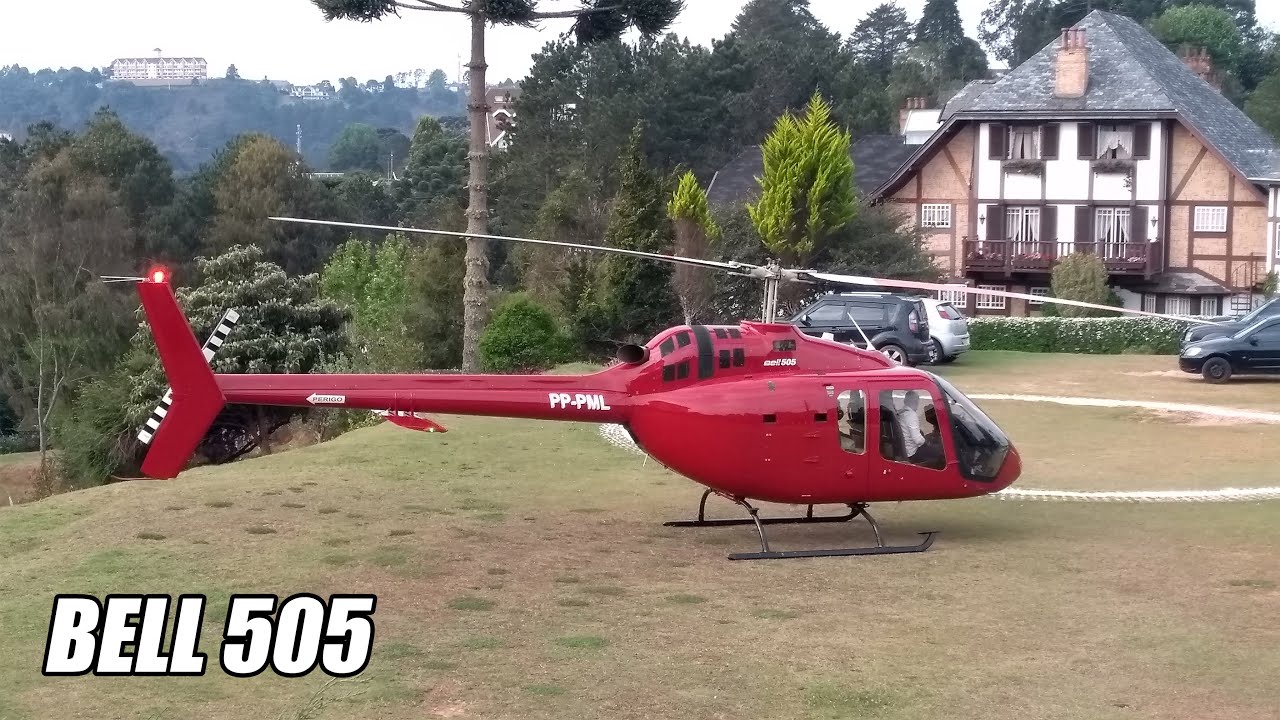 Acionamento e decolagem -- Bell 505 Jet Ranger X -- PP-PML