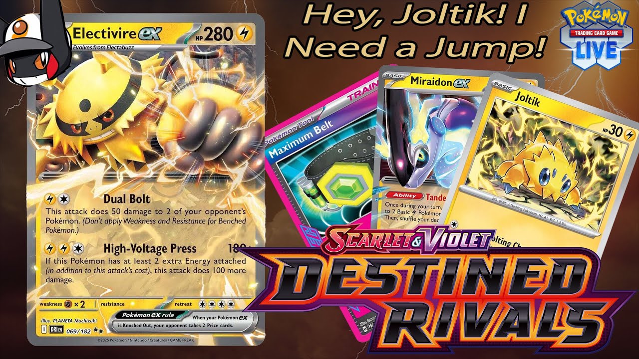 Winning 50/50s with Electivire Ex! Pokemon TCG Live! Destined Rivals Gameplay