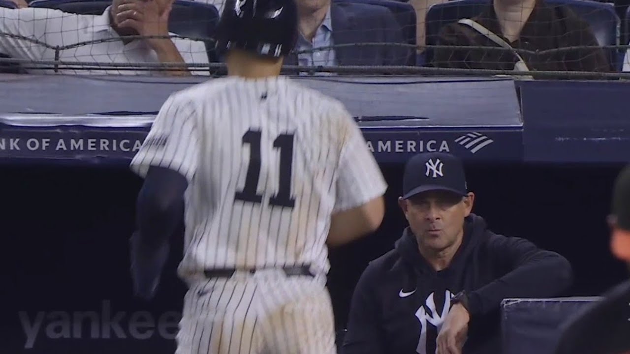 Aaron Boone's face was priceless 