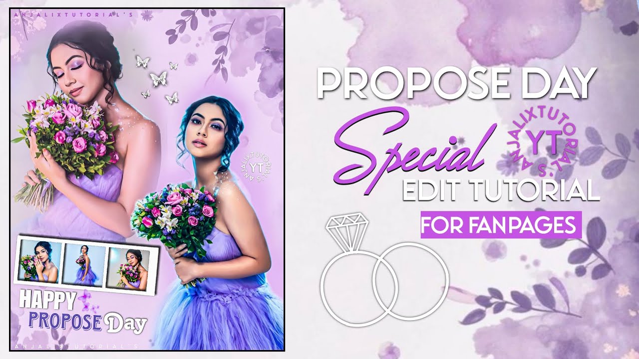Propose Day special 💍✨||Editing Tutorial for Fanpages|| By Anjalixtutorial's ❤️|| #proposeday 