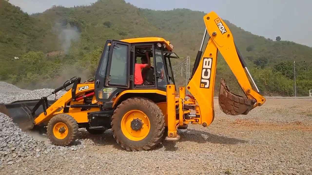 railway metal dumping work in local jcb works..
