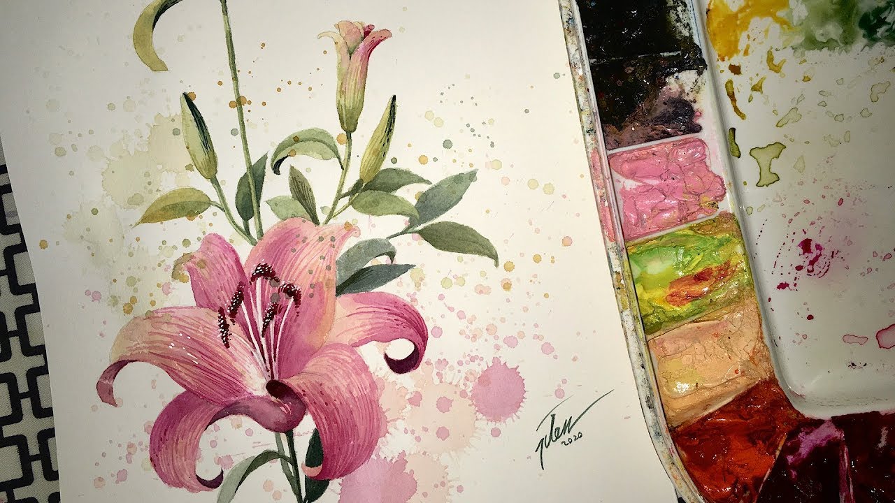 How to paint a LILY