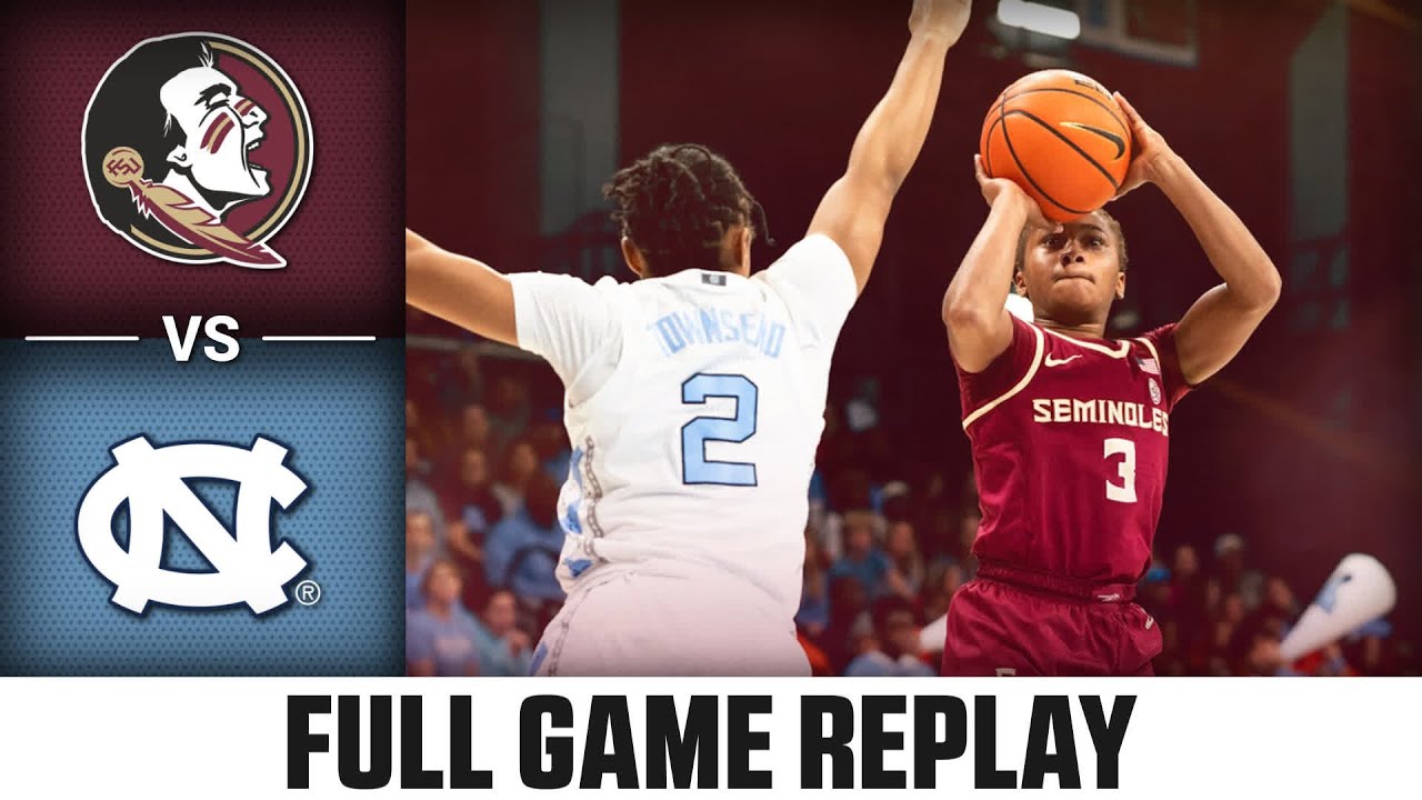 Florida State vs. North Carolina Full Game Replay | 2024-25 ACC Women’s Basketball