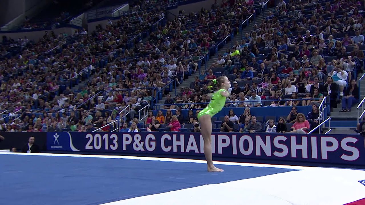 Мэдисон Косиан — Вольные упражнения — Чемпионат P&G 2013 — Женщины — День 1