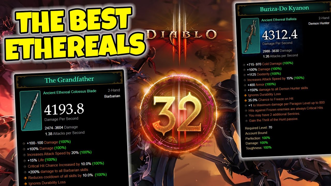 How Ethereals impact builds in Season 32 Diablo 3
