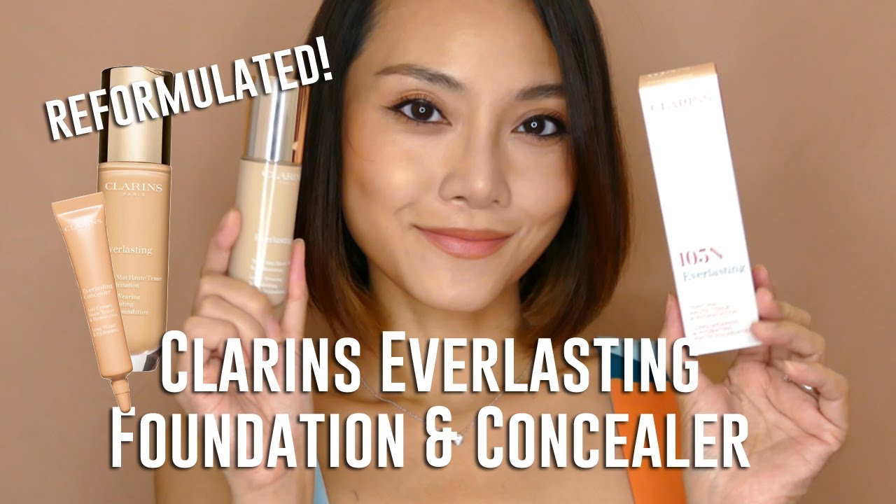 Reformulated Clarins Everlasting Foundation and New Everlasting Concealer Review, Wear-test! 105N