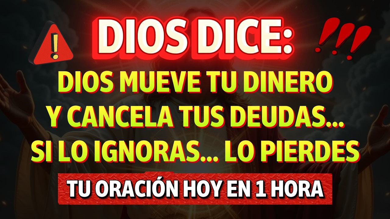 DIOS DICE: EN 1 HORA MULTIPLICARÉ TU DINERO Y PAGARÁS TODAS TUS DEUDAS... 🙏