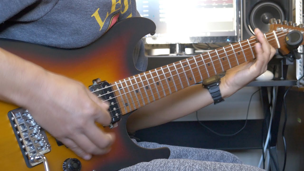 Ibanez Az 2402 tri fade burst- metal in standard tuning