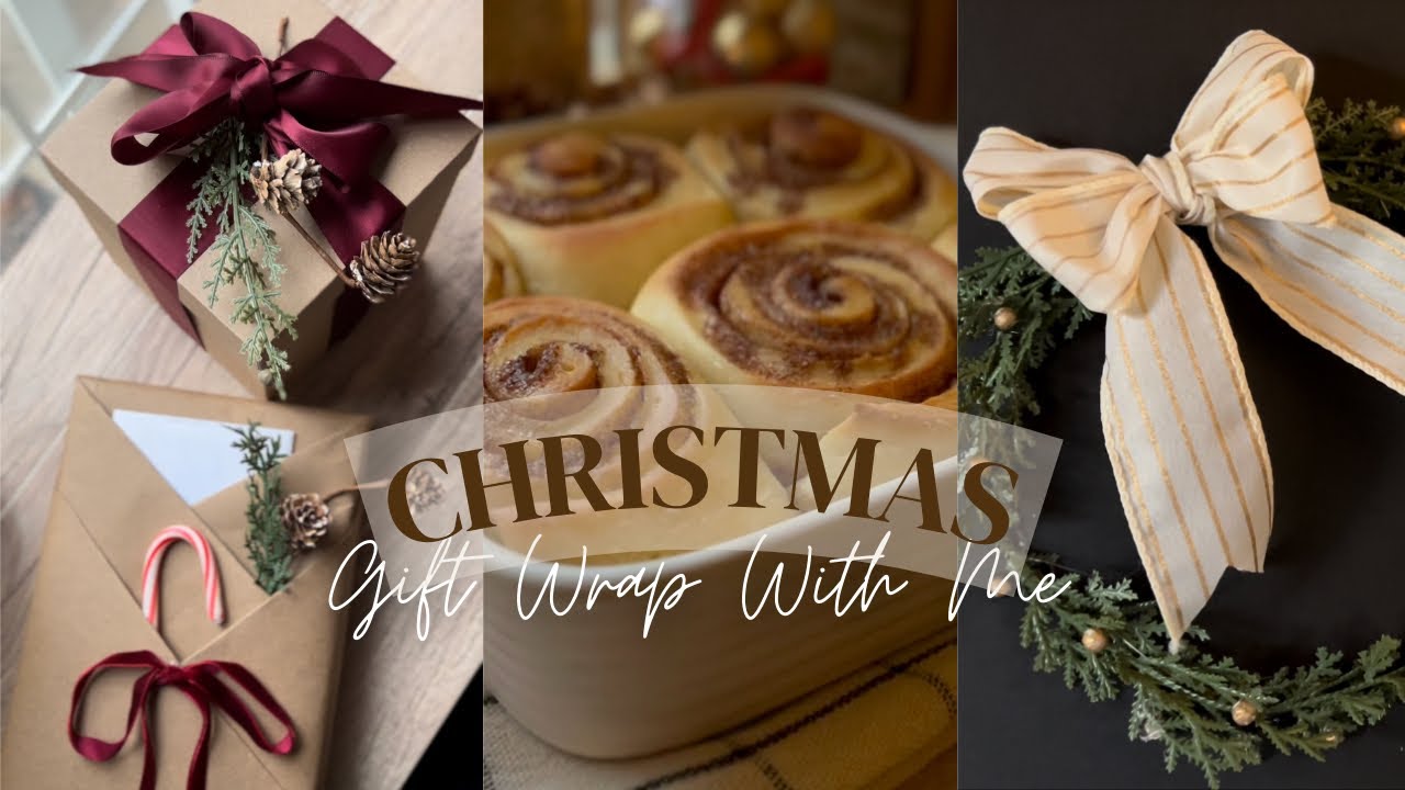 Gift Wrapping Ideas | Homemade Cinnamon Rolls | Christmas 2023