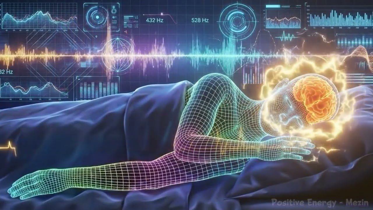 432Hz + 528Hz + 741Hz + 1111Hz | The DEEPEST Healing Sleep | Whole Body Regeneration & Cell Repair