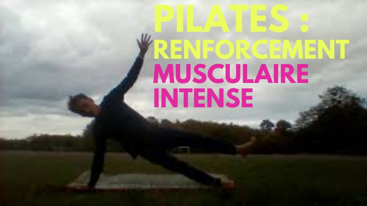 Pilates en français, travail abdos, fessiers. Renforcement musculaire général