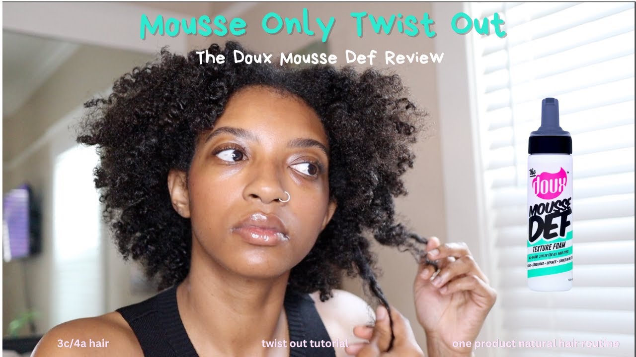 So I did a mousse-only Twist Out with the Doux Mousse Def Texture Foam