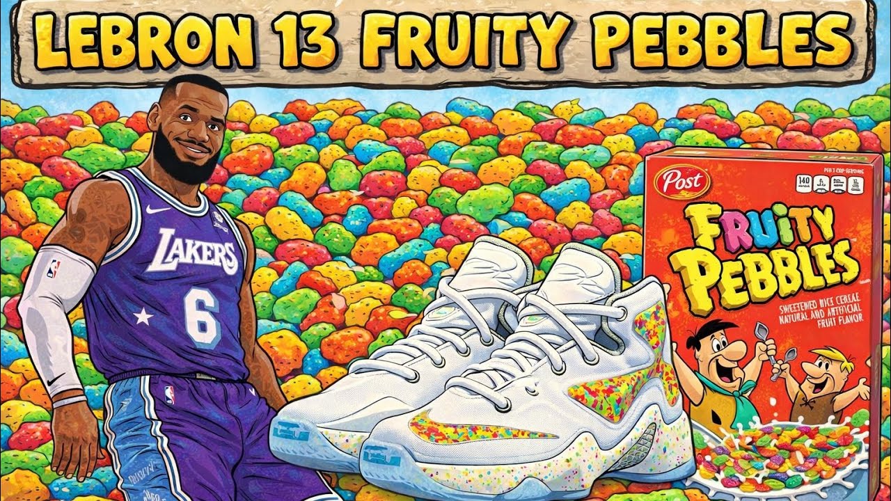 NBA 2K26 SHOE CREATOR LEBRON 13 FRUITY PEBBLES 