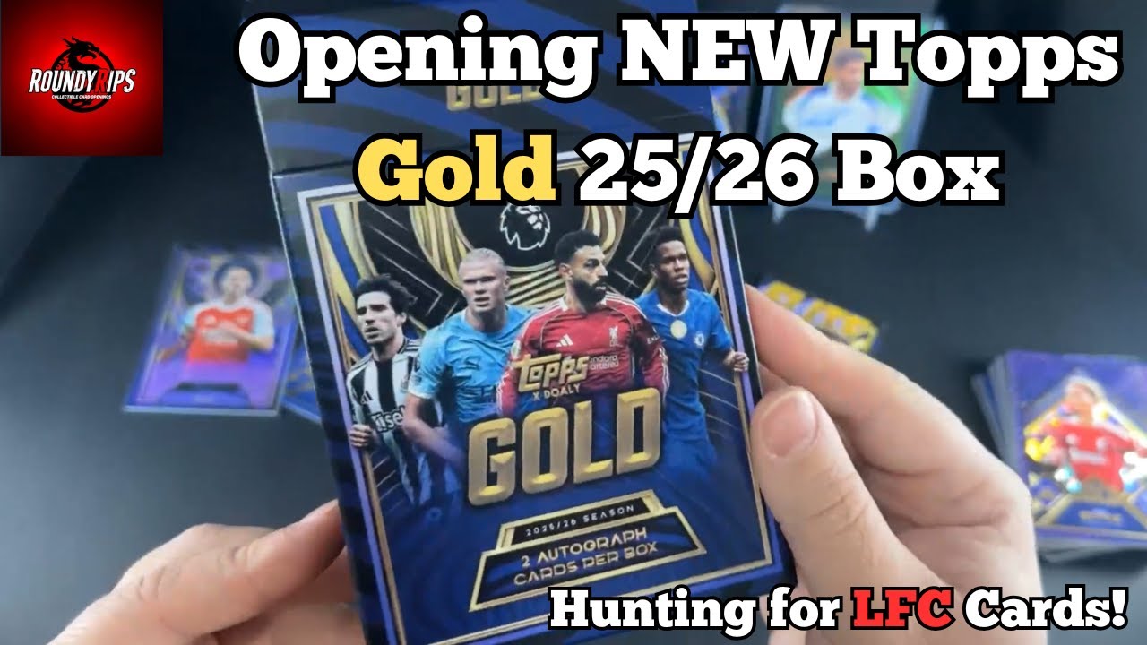 Открываю НОВУЮ коробку Topps GOLD 25/26! | Охота за карточками LFC! | 2 автографа, элитные карточ...