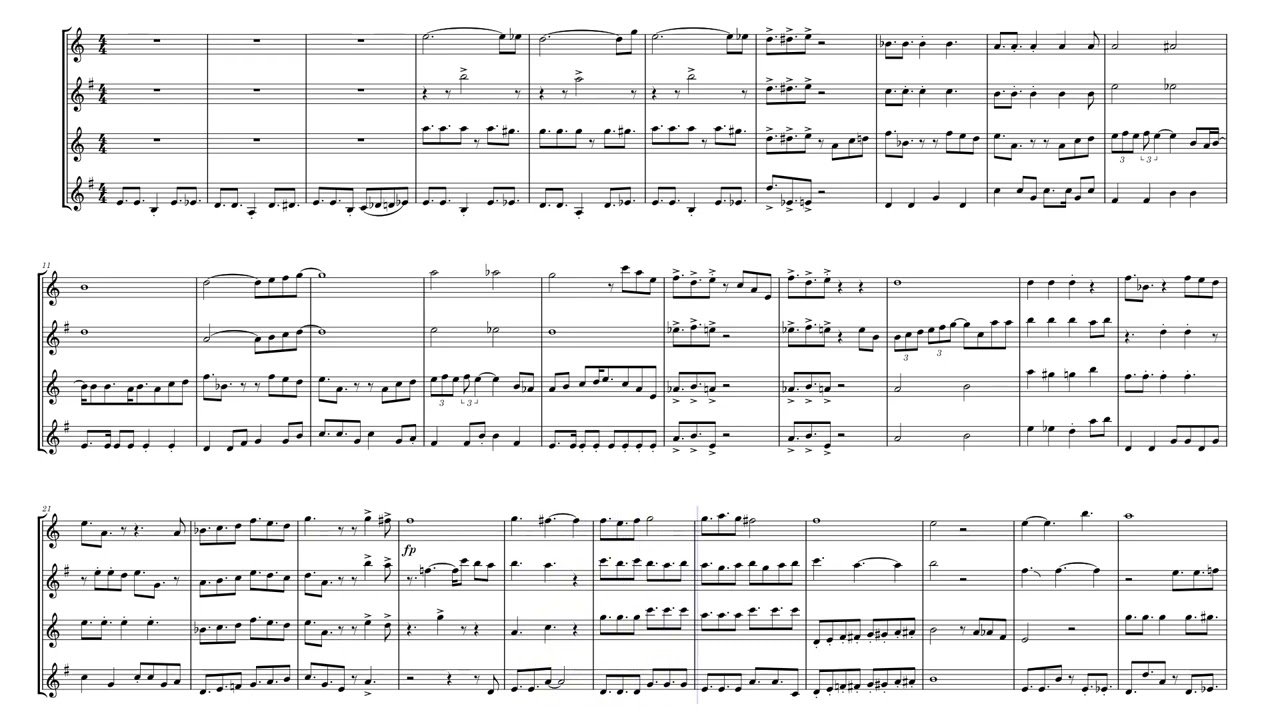 Copacabana (At The Copa) – Barry Manilow Copacabana Sax Quartet (Shor
