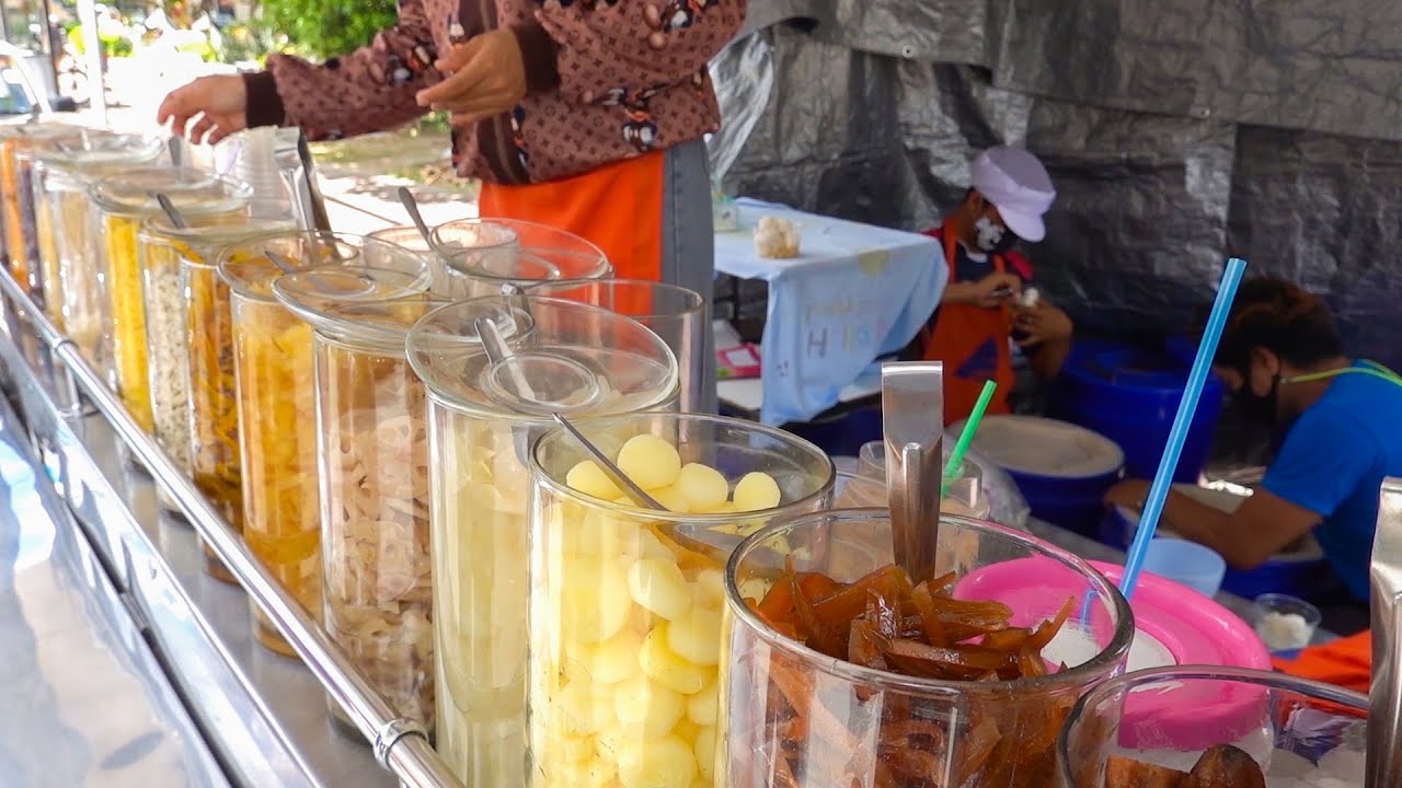 อร่อยมาก!! ขายวันละ3000ถ้วย!! ไอศกรีมกะทิทรงเครื่อง ฟู้ดทรัคเมืองทองธานี Coconut Ice Cream