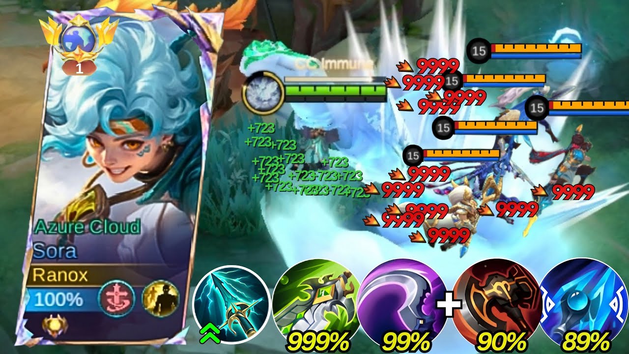 SORA ASSASSIN BUILD UNSTOPPABLE HARD CARRY GAMEPLAY! 🔥 (must op build) - Mobile Legends