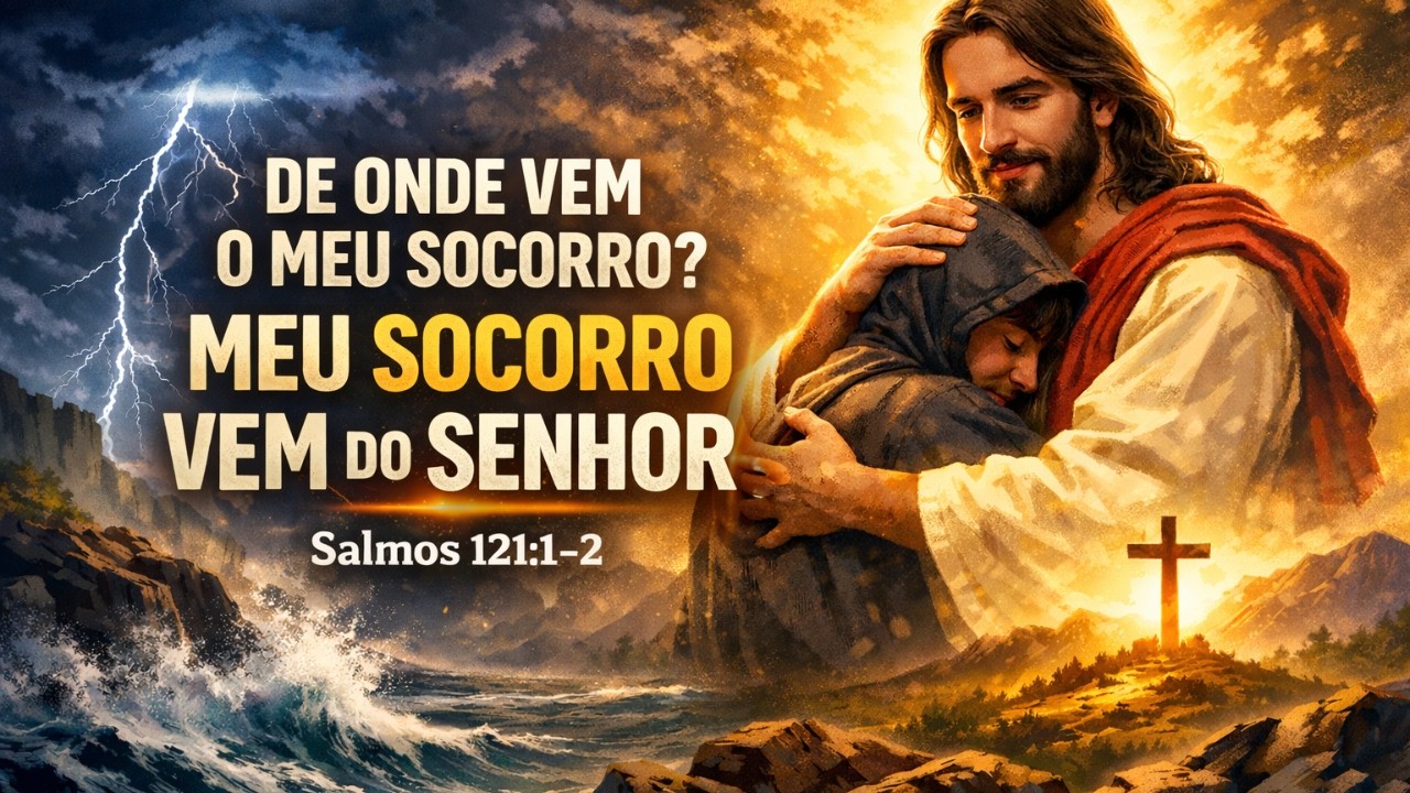 “De Onde Vem Meu Socorro” #oração #hinos #fe #louvores