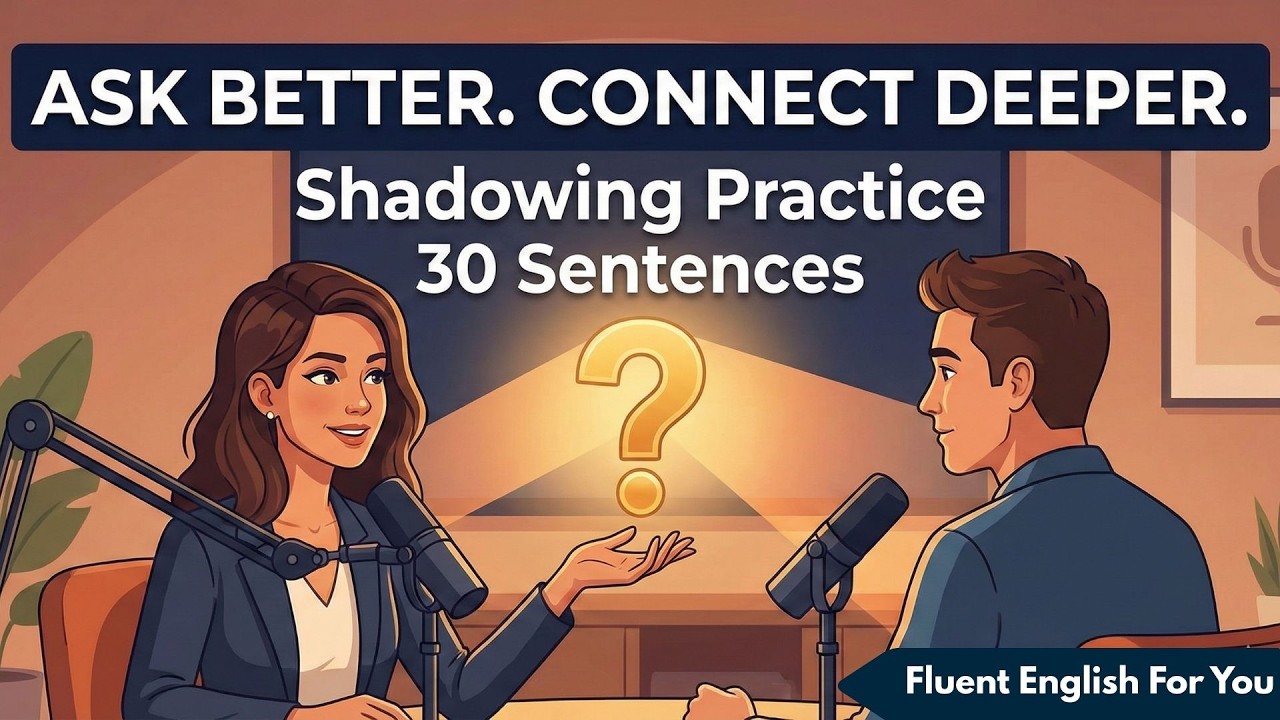 DAY 16 of 31 - The Power of the Question | Shadowing English Speaking Practice Challenge | Podcast