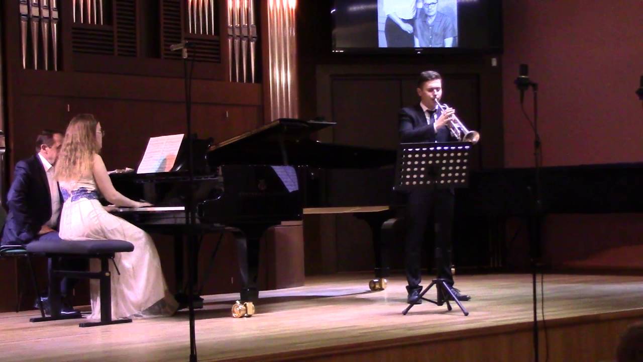 В.Пескин. Романс. Дмитрий Масливец (труба). МССМШ им.Гнесиных. 22.04.2016
