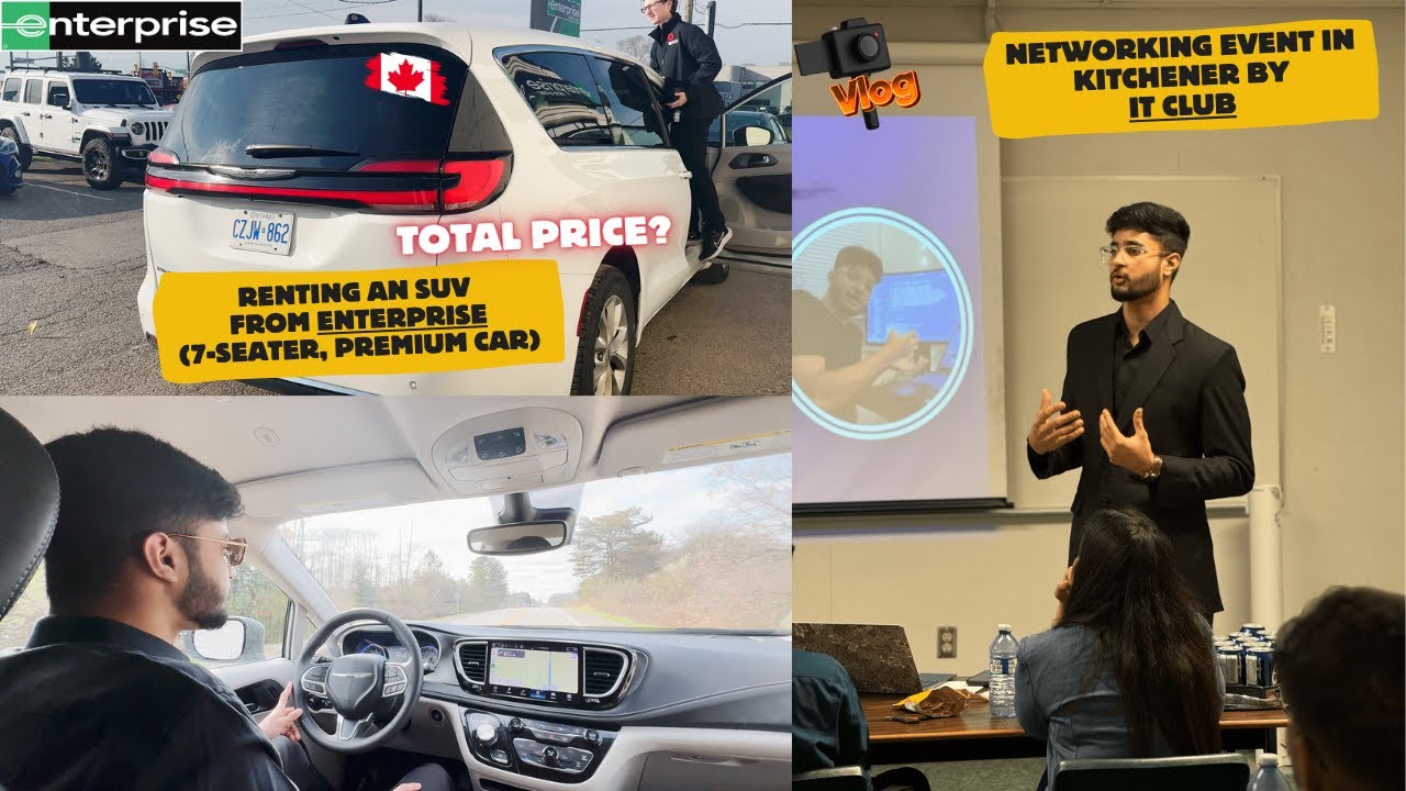 Renting a 7-Seater Minivan from Enterprise | Networking Event by IT Club |  Conestoga College 🇨🇦